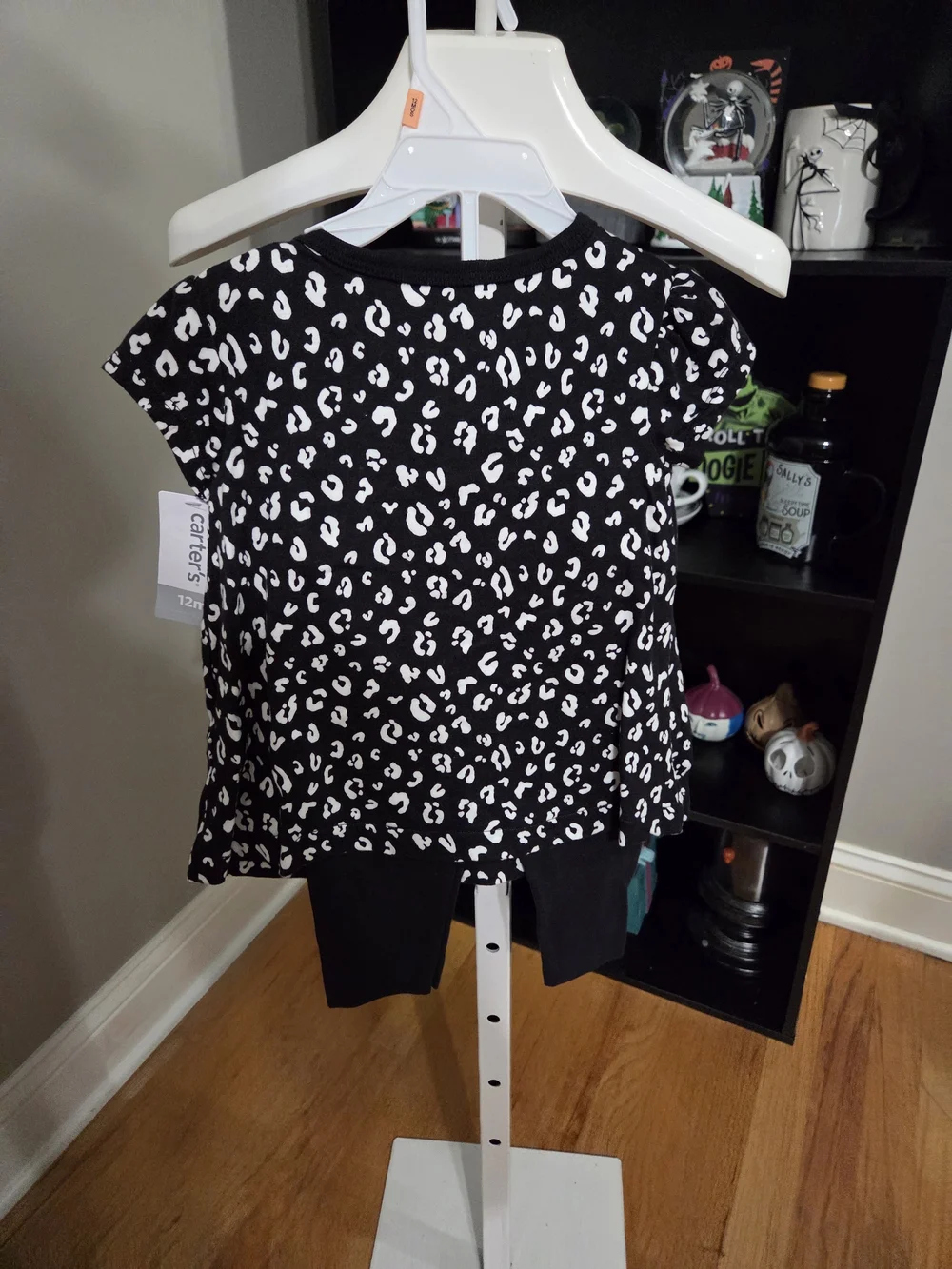 Carter's Black and White Leopard-Print Kids Set